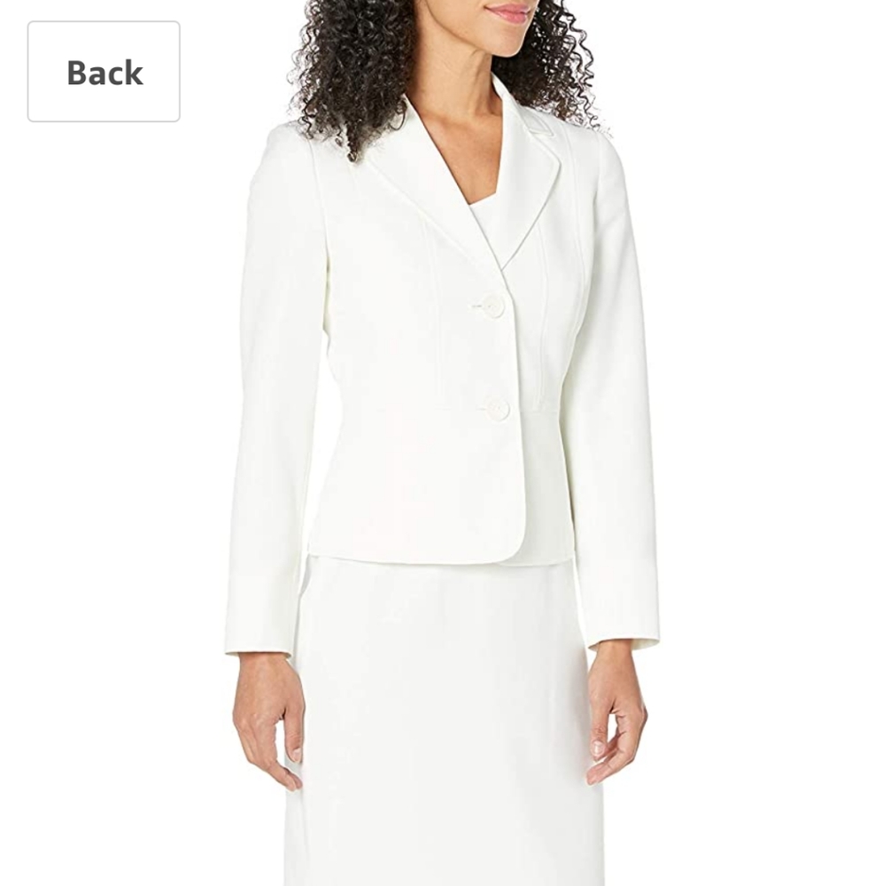 ✨Le Suit NWT 2pc Set! Collar Blazer Skirt Suit 16